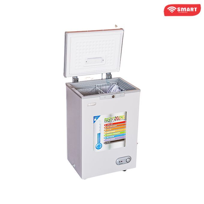 SMART TECHNOLOGY Congélateur Horizontal 72 Litres Brut - Gris - STCC-102 - Garantie 12 Mois